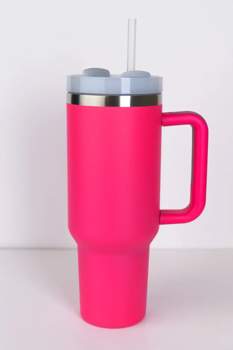 RoadSip Stainless Steel Tumbler with Handle and Sip 40 oz.