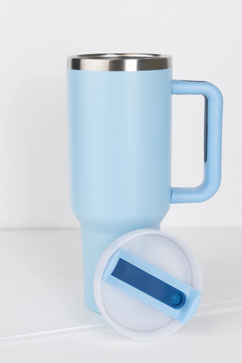 RoadSip Stainless Steel Tumbler with Handle and Sip 40 oz.