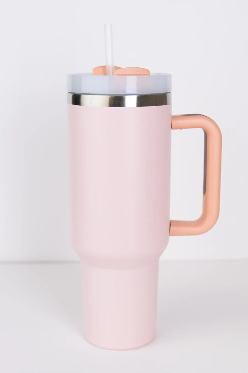 RoadSip Stainless Steel Tumbler with Handle and Sip 40 oz.