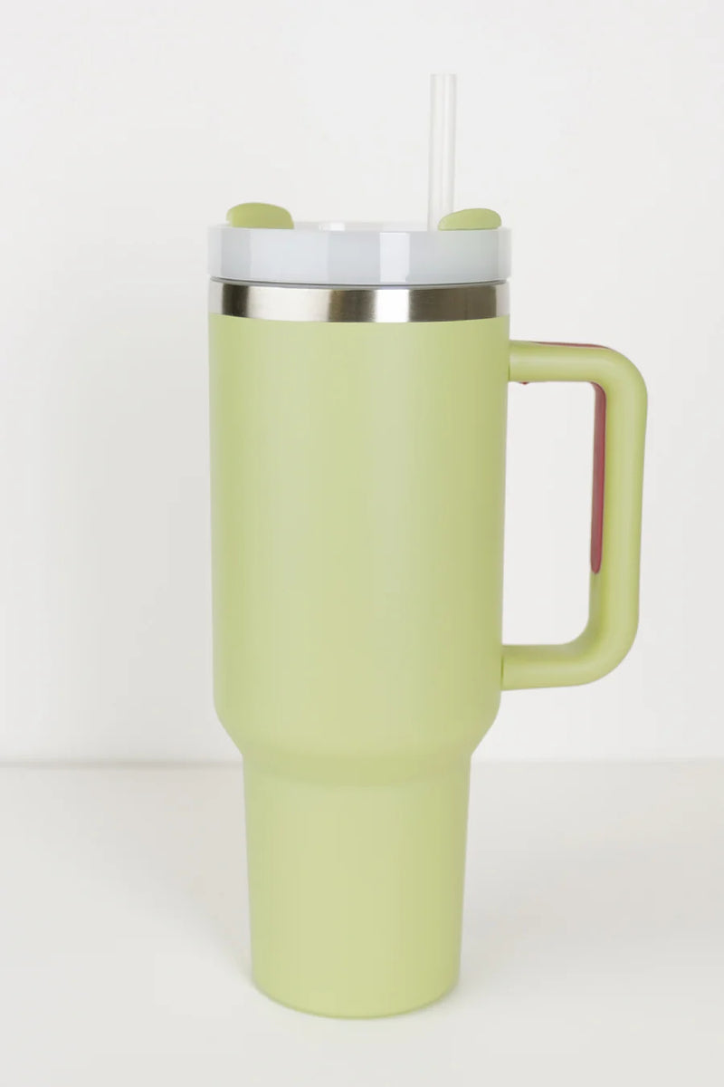 RoadSip Stainless Steel Tumbler with Handle and Sip 40 oz.